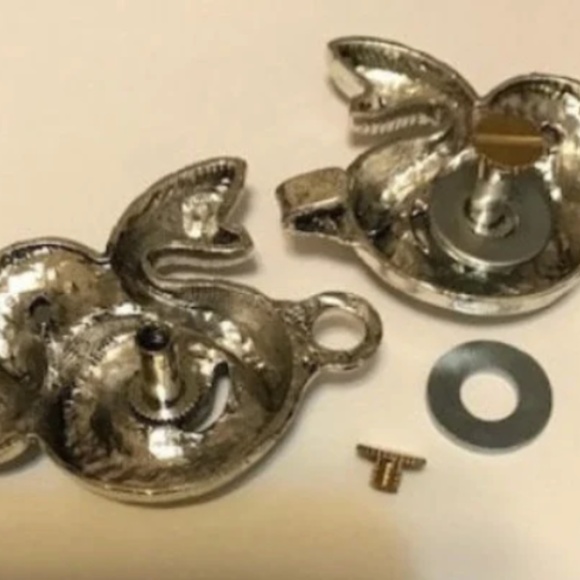 snake cloak clasp silver - Picture 5 of 5